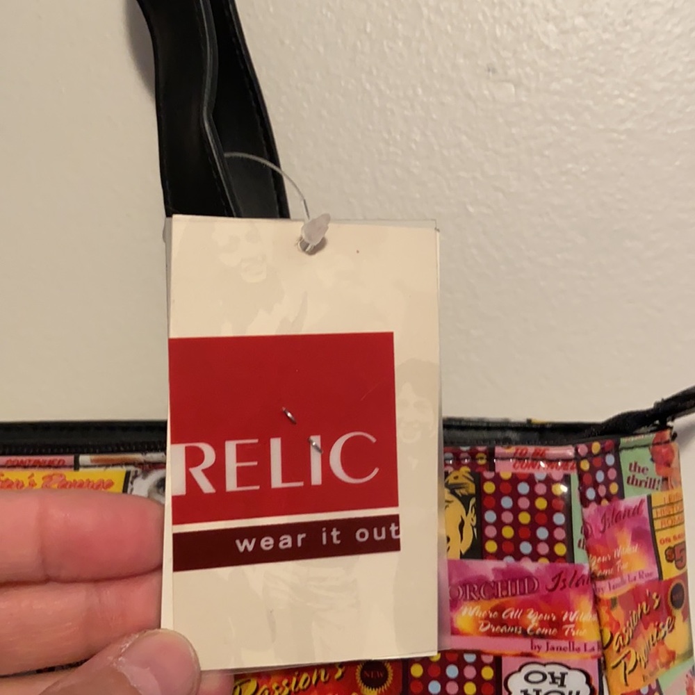 NWT Vintage Relic Collage Jelly Tote Bag Y2K Retro Comic Strip pin up vibes - Picture 15 of 15